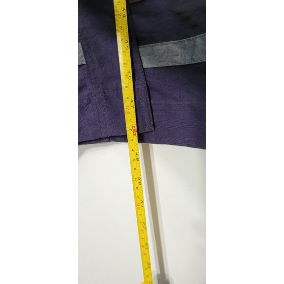 Vintage Niccolini Junior Gallery Purple Green Retro Full Length Jacket 90's - Picture 10 of 12
